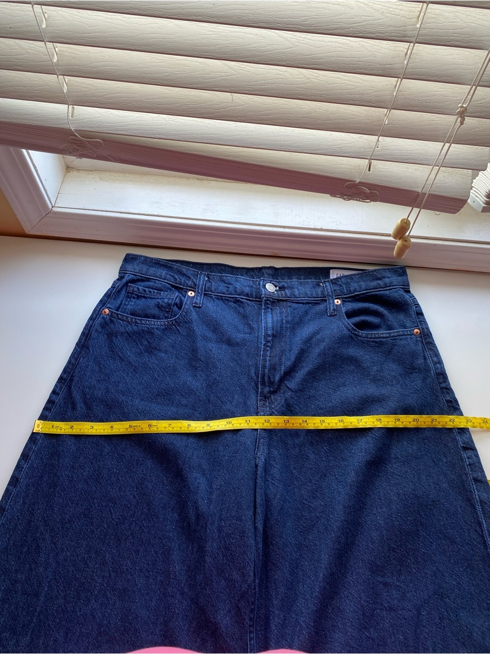 GAP Mid Rise Ultra Soft Baggy Jeans Woman 32/14 TALL Blue Lyocell Slouchy 2024 - Picture 13 of 16